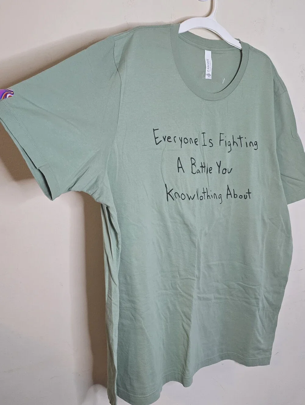Alex and Andy Graphic Tee Unisex Size 3XL Green Mental Health Quote Cotton